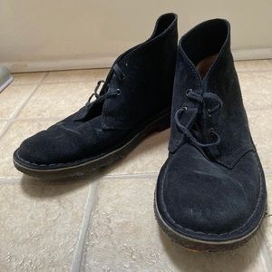 Clarks black dessert boot